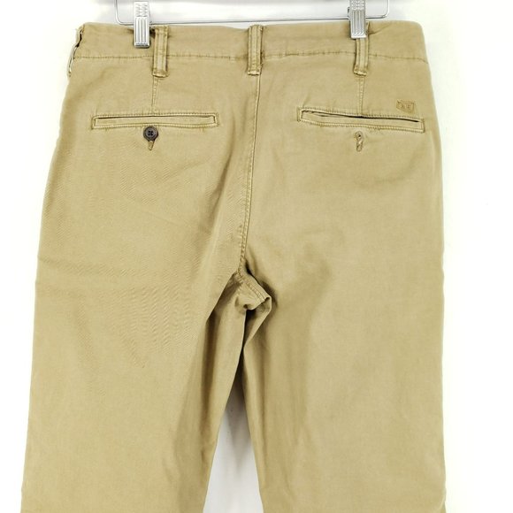 American Eagle Chino Slim Pants Men's Size 29/32 Tan Flex - Picture 5 of 11